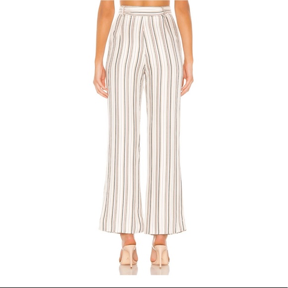 Privacy Please Raegan Pant in Neutral Stripe - Picture 3 of 3
